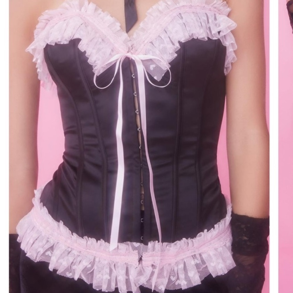 sugar thrillz ruffle corset NWT!